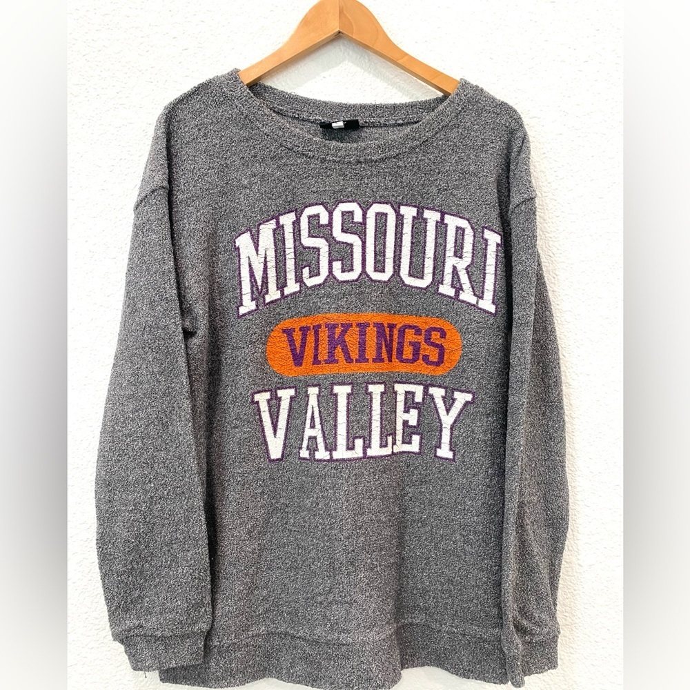 Boxercraft Sweatshirt Women’s Size Large Gray Missouri Valley College Vikings